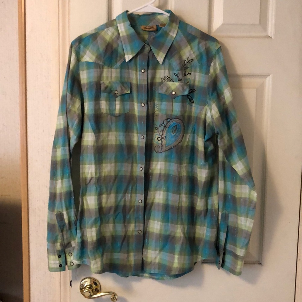 Large long sleeve Wrangler button up